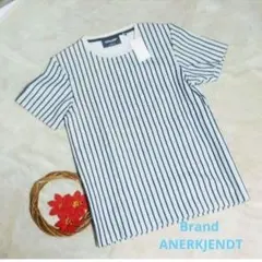 ANERKJENDT ストライプTシャツ M 新品タグ付