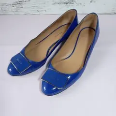 BALLY エナメル パンプス ブルーのサムネイル