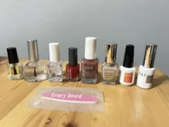 ネイル10点セット ポーチ＆エメリーボード付き