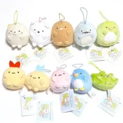 すみっコぐらし ばんざいゴムひも付きマスコット 10種セット