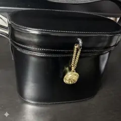 希少・良品】グッチ バンブー バニティバッグ レザー ダークグリーン