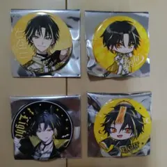 めておら　明雷らいと　 1周年記念、ハロウィン缶バッジ 4個セット