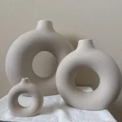 H&M HOME ドーナツ型 フラワーベース 3点セット 花瓶のサムネイル