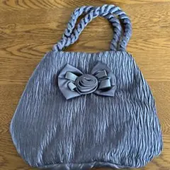 パープルフリルリボン パーティーバッグ