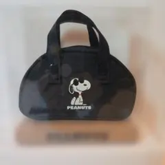 スヌーピー　ジョークール　ミニポーチ　Peanuts　ブラック