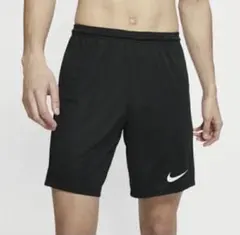 未使用ナイキNIKEパークIII NB ニットショートサッカーフットパンツ 黒S