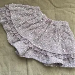 メゾピアノ　フリル付きキュロットスカート 110cm