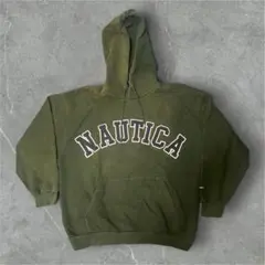 NAUTICA パーカー スウェット カーキ
