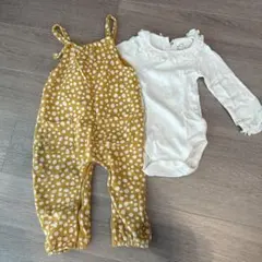 NEXT 水玉ロンパース・ボディスーツセット 12-18ヶ月