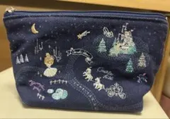 新品 プチフルール シンデレラ 刺繍 ペンケース ポーチ フェアリーテイル