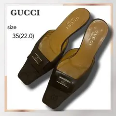 未使用に近い グッチ GUCCI ホースビット ミュール 35 サンダル - メルカリ