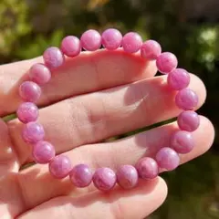 非加熱　高品質　ルビーブレスレット　コランダム　パワーストーン 2-11