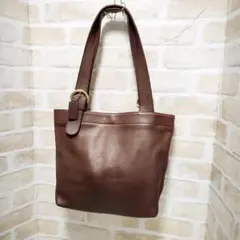 ★Old Coach【コーチ】4140 トートバッグ 濃茶 USA製 良品 希少