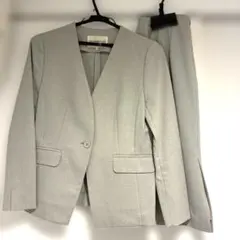 STRAWBERRY-FIELDS ライトグレー スカートスーツ上下