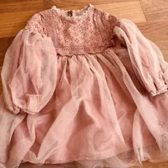 Petit closet プチクローゼット 長袖 ワンピース ピンク 110