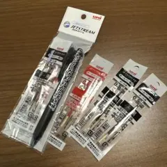 uni JETSTREAM 2色（赤黒）ボールペン 替え芯3本セット