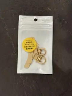 【新品未使用】スマホストラップホルダー 回転式｜艶消しゴールド2点セット