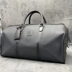 美品 ダンヒル ボストンバッグ PVC レザー 南京錠 旅行鞄 ハンド メンズ