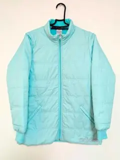 adidas ダウンジャケット 中綿コート ミントブルー 150cm