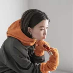 新品未使用　ローリンズファーム バラクラバ　オレンジ