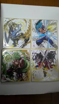 ドラゴンボール色紙アート(金箔あり)