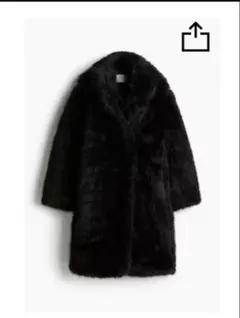 レディース ファーコート ロングコート ブラック H＆Mのサムネイル
