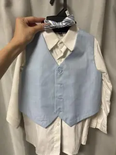 キッズ フォーマル セット ライトブルー 2T