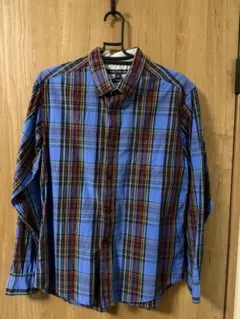 【美品】トミーヒルフィガー チェックシャツ カスタムフィット L マルチカラー