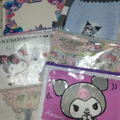 クロミ クリアボード、クリアポーチ、ミニショルダー 他、５点セット まとめ売り