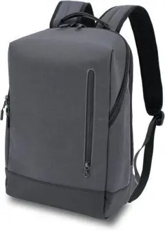 値下げ！　新品　ビジネスバッグ グレー 2室構造　ポケット多数　薄型コンパクトのサムネイル