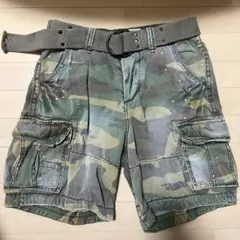 W32 アバクロンビー & フィッチ 迷彩 カーゴパンツ