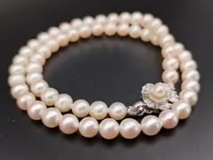 あこや本真珠パールネックレス テリ艶良 ラウンド silver925 シルバー