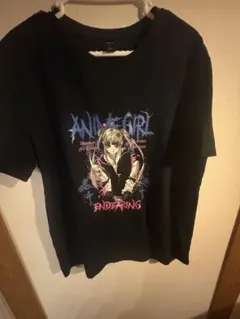 ROMWE　アニメ　Tシャツ　Ｌサイズ　ブラックのサムネイル