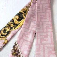 マーレー様専用】 FENDI×VERSACE シルクスカーフ ピンク - メルカリ
