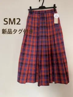 新品タグ付サマンサモスモスSM2柄アソートプリーツスカートFチェック柄
