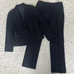 極美品　ELENA 洗えるスーツ　パンツスーツ　黒　大きなサイズ　13号