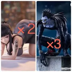 ぬーどるストッパーフィギュア D キラーワイフ 2個 リューク3個 計5個セット