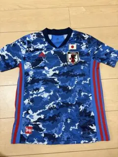 Adidas JFAサッカー日本代表 エンブレム刺繍 ユニフォーム 円陣 160