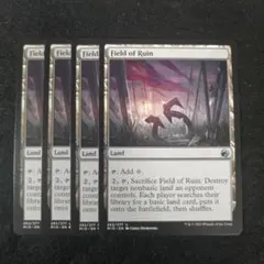 MTG　廃墟の地　英語4枚セット　MID版
