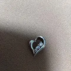 シルバー刻印あり ハートのネックレス トップのみ