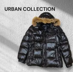 URBAN COLLECTION 黒 ダウンジャケット　ファー付き　M