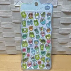 ソーダ アイス エメラルドグリーン ぷっくりシール 3D