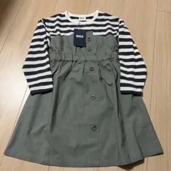 ★新品 BREEZE ストライプ柄 ワンピース 110★