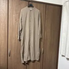 無印良品フランネルワンピース　モカブラウン