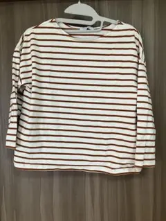 A DAY IN THE LIFE アーバンリサーチ ストライプ長袖T ブラウン