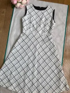 【プリマシェレル】バイアスチェック♡ツイードワンピース