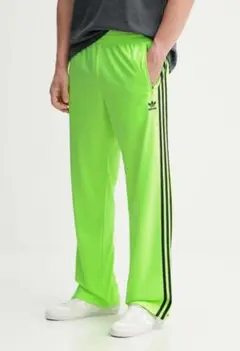 新品 アディダス ファイヤーバード トラックパンツ ネオンイエロー L 蛍光