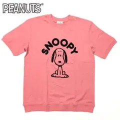 新品正規 Ｌ ピーナッツ スヌーピー レトロ 半袖 スウェットシャツ