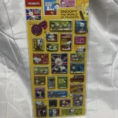 PEANUTS Snoopy 切手風シール レア