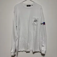 XLARGE エクストララージ 長袖 ポケットTシャツ ロンT ホワイト　Lのサムネイル